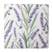 Lavender Botanical Pattern タイル (正面)