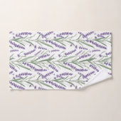Lavender Botanical Pattern ハンドタオル (ハンドタオル)