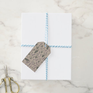 Lavender Botanical Pattern Gift Tag ギフトタグ