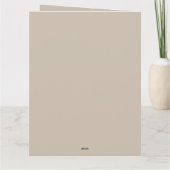 Lavender Botanical Pattern Greeting Card カード (裏面)