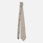 Lavender Botanical Pattern Necktie ネクタイ (裏面)