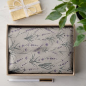 Lavender Botanical Pattern Tissue Paper 薄葉紙 (ギフト)