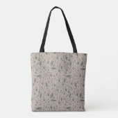 Lavender Botanical Pattern Tote Bag トートバッグ (裏面)