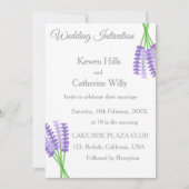 Lavender Botanical Wedding Invitation 招待状 (正面)