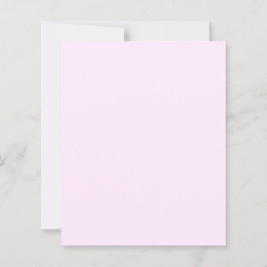 Lavender bow pink coquette birthday invitation (裏面)