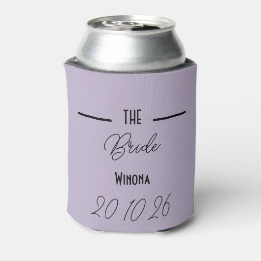 Lavender Bride Wedding Can Cooler 缶クーラー (缶裏面)