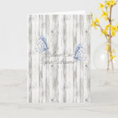 Lavender Butterfly Dreams カード (黄色い花)