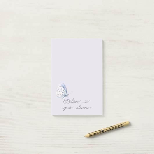 Lavender Butterfly Dreams ポストイット (デスク上)