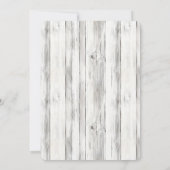 Lavender Butterfly Dreams Faux Wood Birthday 招待状 (裏面)