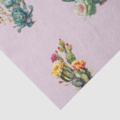 Lavender Cactus Succulent Tropical 薄葉紙 (詳細)