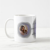 Lavender Cavalier King Charles Spaniel Custom Name コーヒーマグカップ (左)