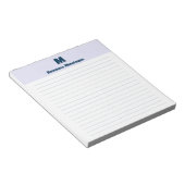 Lavender Chic Personalized Monogram Name Lined ノートパッド (アングル)