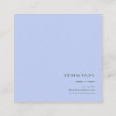 Lavender Coral Floral Meadow Square Frame スクエア名刺 (裏面)