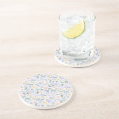 Lavender Cream Floral コースター (側面)