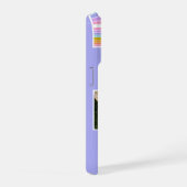 Lavender Cute Modern 3 Photo Layout Custom iPhoneケース (右側面)