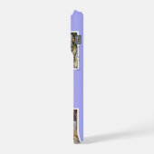 Lavender Cute Modern 3 Photo Layout Custom iPhoneケース (左側面)