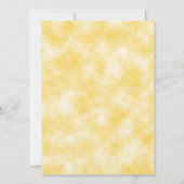 Lavender & Daffodils on Yellow Background 結婚's 招待状 (裏面)