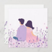 Lavender Daydream 招待状 (正面/裏面)