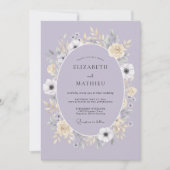 Lavender Delightful Spring Wedding 招待状 (正面)