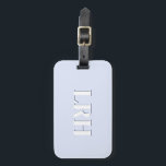 Lavender Double Layer Simple Initial Monogram  ラゲッジタグ<br><div class="desc">Level up your travel game with this periwinkle monogram luggage tag — a soft, modern take on classic personalization. The design features a bold serif initial with a subtle shadow, all wrapped in calming lavender and periwinkle tones that feel clean, elegant, and easy to spot on a crowded baggage carousel....</div>