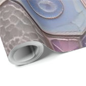 Lavender Dream: Soft Purple and Blue Geometric ラッピングペーパー (ロールコーナー)