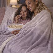 Lavender Dusk Fade Sherpa Blanket シェルパブランケット