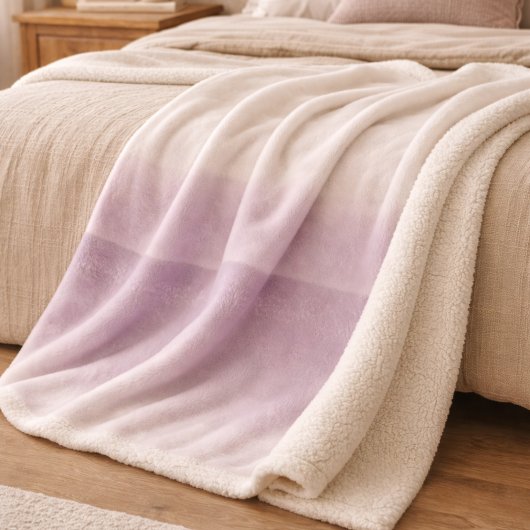 Lavender Dusk Fade Sherpa Blanket シェルパブランケット