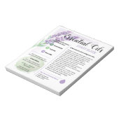 Lavender Essential油スタートガイド ノートパッド (回転)