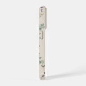 Lavender Eucalyptus Botanical Pattern Design iPhoneケース (右側面)