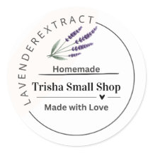 Lavender Extract Label  Personalized  Business