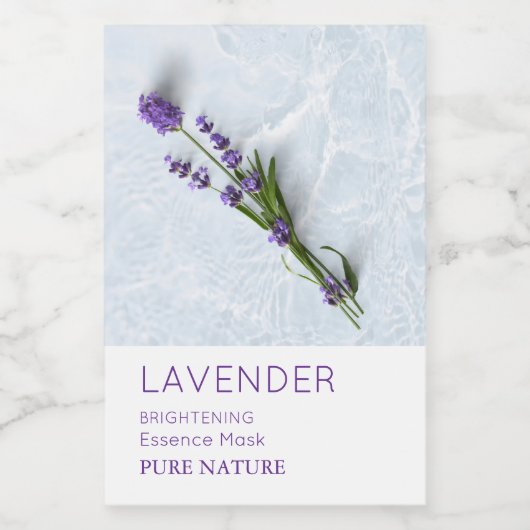 Lavender Facial Mask Label フードラベル (シングルラベル)