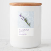 Lavender Facial Mask Label フードラベル (正面)