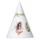 Lavender Fairy wildflower pixie birthday パーティーハット (正面)