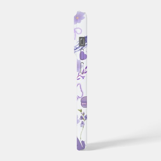 Lavender Fantasy Phone Case iPhoneケース (左側面)