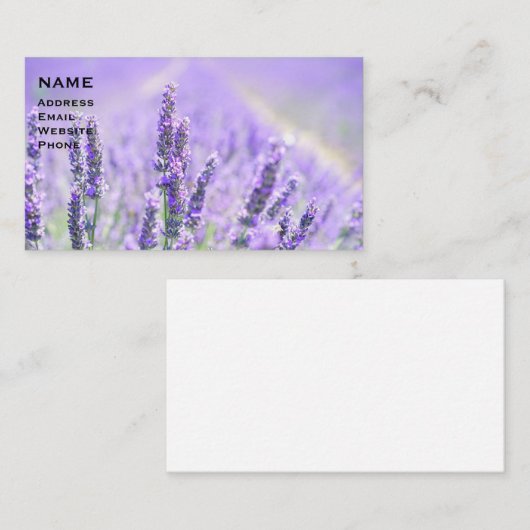 Lavender Field 1-26 名刺 (正面/裏面)
