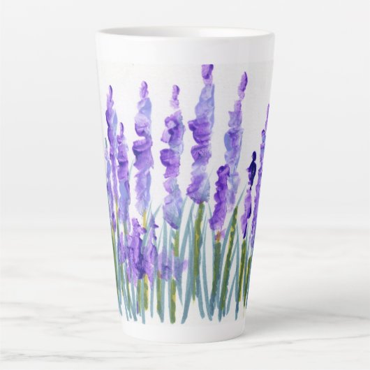 Lavender Field Mug カフェラテマグ (正面)