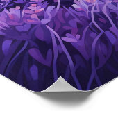 Lavender Field Sunset Wall Art Print Poster ポスター (角)