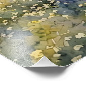  Lavender Field Watercolor フォトプリント (角)