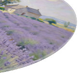 Lavender Fields Provence Cottage Impressionist カッティングボード (角)