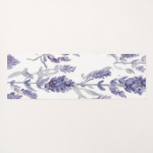 Lavender Fields | Purple Watercolor Flower Pattern ヨガマット (裏面(横))