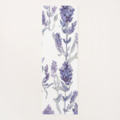 Lavender Fields | Purple Watercolor Flower Pattern ヨガマット (裏面)