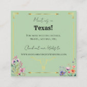 Lavender Fields Western Wedding Enclosure Card エンクロージャーカード (正面)