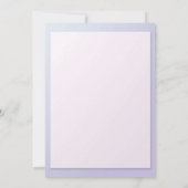 Lavender Floral Cross Baptism Invitation 招待状 (裏面)