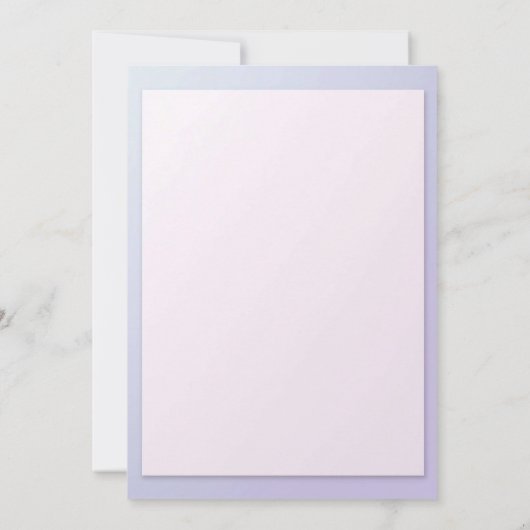 Lavender Floral Cross Baptism Invitation 招待状 (裏面)