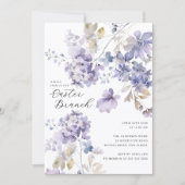 Lavender Floral Easter Brunch Invitation 招待状 (正面)