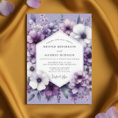 Lavender Floral Ethereal Wedding 招待状