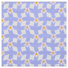Lavender Floral Geometric Fabric by Yard ファブリック