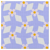 Lavender Floral Geometric Fabric by Yard ファブリック (クローズアップ)