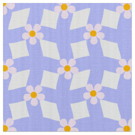 Lavender Floral Geometric Fabric by Yard ファブリック