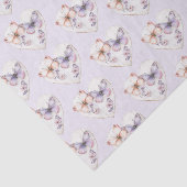 Lavender Floral Heart Pink Butterflies Birthday 薄葉紙 (詳細)